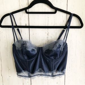 Victoria’s Secret Navy Blue Balconet Bustier Bra NWT